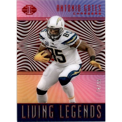 2018 Panini Illusions Living Legends Red #7 Antonio Gates