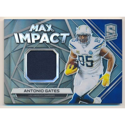 2019 Panini Spectra Max Impact Materials #4 Antonio Gates/199