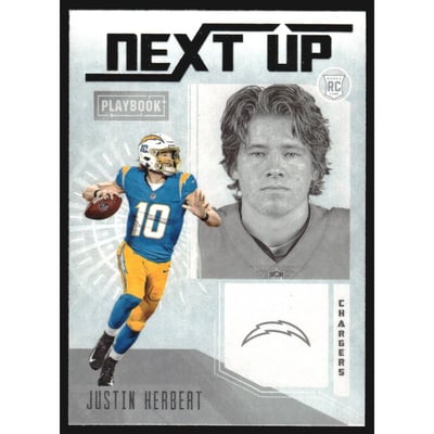 2020 Panini Playbook Next Up #3 Justin Herbert