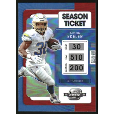 2021 Panini Contenders Optic Red #38 Austin Ekeler