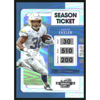 2021 Panini Contenders Optic Silver #38 Austin Ekeler