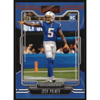 2021 Panini Playbook Orange #124 Josh Palmer