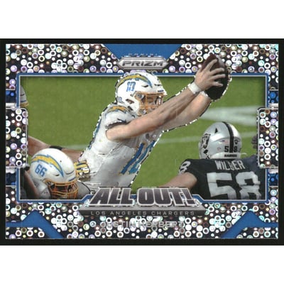 2021 Panini Prizm All Out! Prizms No Huddle #7 Justin Herbert