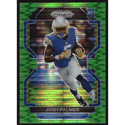 2021 Panini Prizm Prizms Neon Green Pulsar #359 Josh Palmer