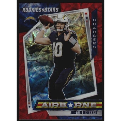2021 Rookies and Stars Airborne Red Scope #8 Justin Herbert