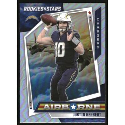 2021 Rookies and Stars Airborne Silver #8 Justin Herbert