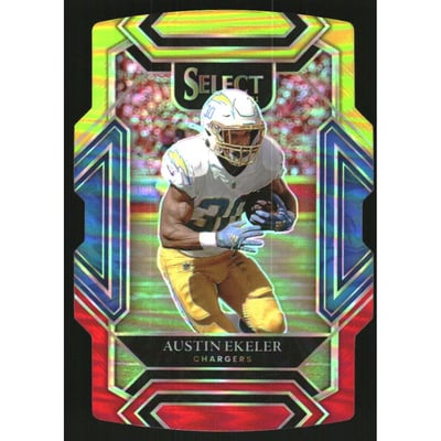 2021 Select Prizm Red and Yellow Die Cut #219 Austin Ekeler