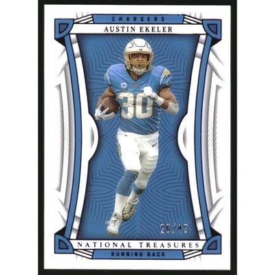 2022 Panini National Treasures Purple #42 Austin Ekeler