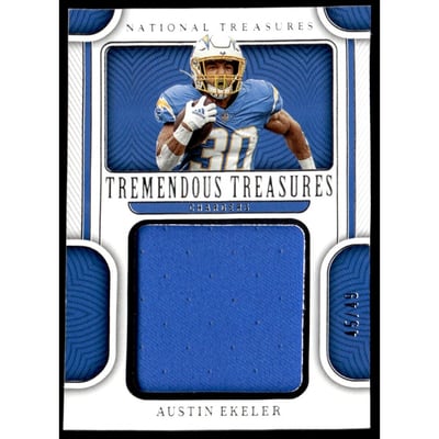 2022 Panini National Treasures Tremendous Treasures #34 Austin Ekeler