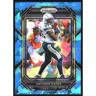 2022 Panini Prizm Prizms Blue Ice #158 Antonio Gates