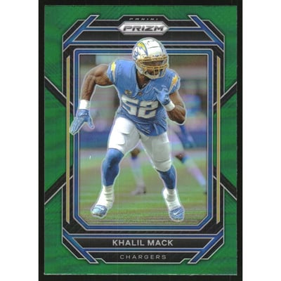 2022 Panini Prizm Prizms Green #154 Khalil Mack