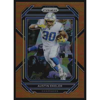 2022 Panini Prizm Prizms Orange #150 Austin Ekeler