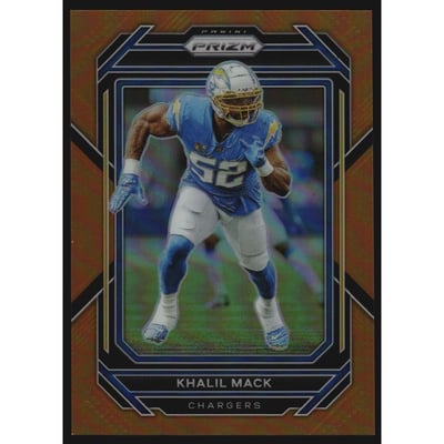 2022 Panini Prizm Prizms Orange #154 Khalil Mack
