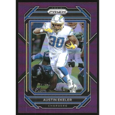 2022 Panini Prizm Prizms Purple #150 Austin Ekeler