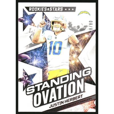 2022 Rookies and Stars Standing Ovation Longevity #5 Justin Herbert