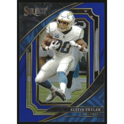 2022 Select Prizm Blue #376 Austin Ekeler