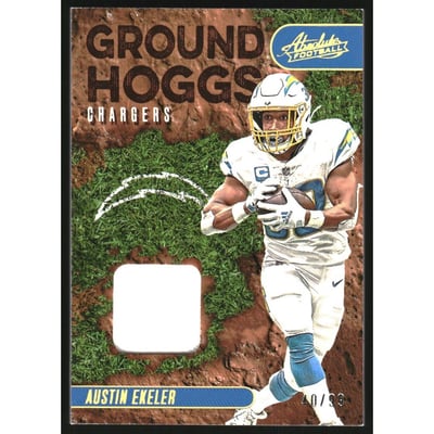2023 Absolute Ground Hoggs Materials Gold #15 Austin Ekeler