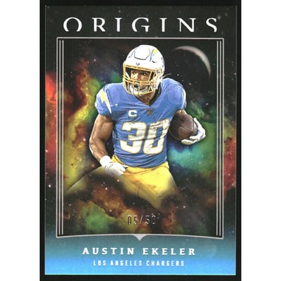 2023 Panini Origins Turquoise #65 Austin Ekeler
