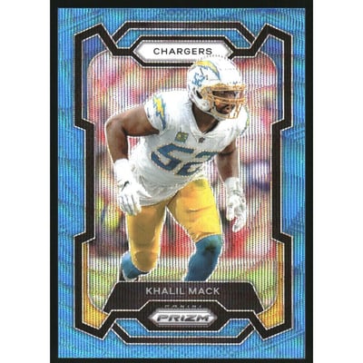 2023 Panini Prizm Prizms Blue Wave #160 Khalil Mack