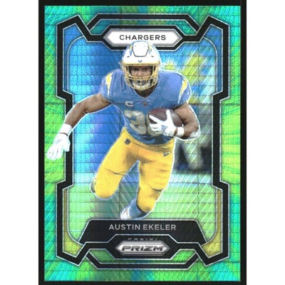2023 Panini Prizm Prizms Hyper #153 Austin Ekeler