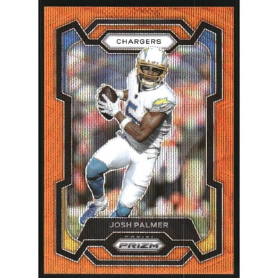 2023 Panini Prizm Prizms Orange Wave #154 Josh Palmer