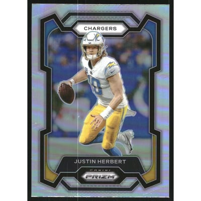 2023 Panini Prizm Prizms Silver #158 Justin Herbert