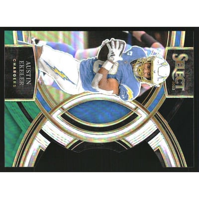 2023 Select Prizm Black and Green Die Cut #169 Austin Ekeler