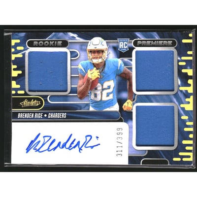 2024 Absolute Rookie Premiere Materials Autographs #41 Brenden Rice