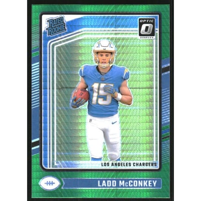 2024 Donruss Optic Green Hyper #266 Ladd McConkey RR