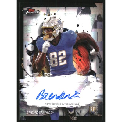 2024 Finest Rookie Autographs #RFABR Brenden Rice