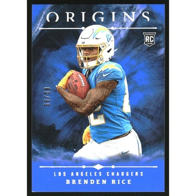 2024 Panini Origins Blue #111 Brenden Rice