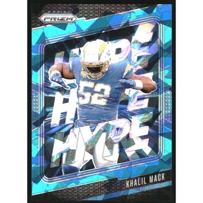2024 Panini Prizm Hype Prizms Blue Ice #10 Khalil Mack