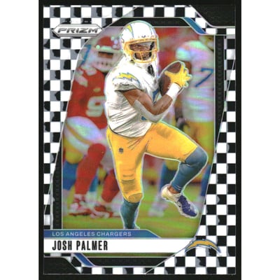 2024 Panini Prizm Prizms Black and White Checker #159 Josh Palmer