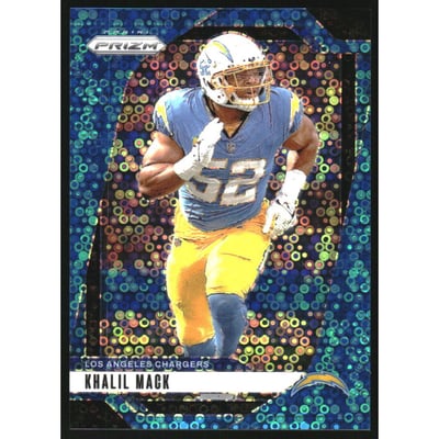 2024 Panini Prizm Prizms No Huddle Blue #162 Khalil Mack