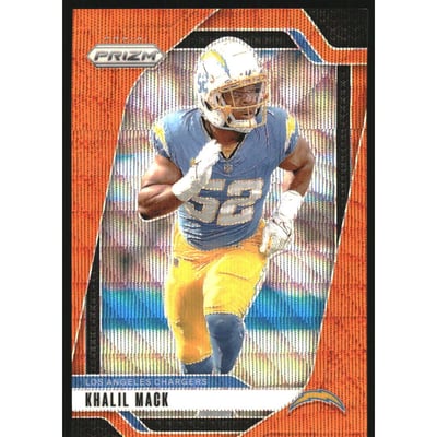 2024 Panini Prizm Prizms Orange Wave #162 Khalil Mack