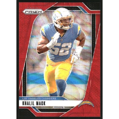 2024 Panini Prizm Prizms Red Wave #162 Khalil Mack