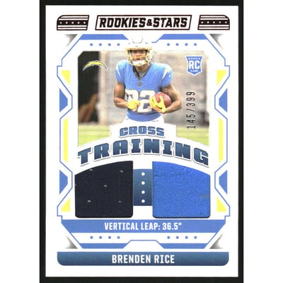 2024 Rookies and Stars Cross Training Materials #6 Brenden Rice