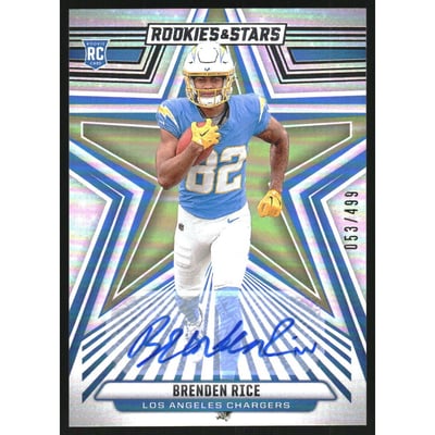 2024 Rookies and Stars Signatures #112 Brenden Rice/499