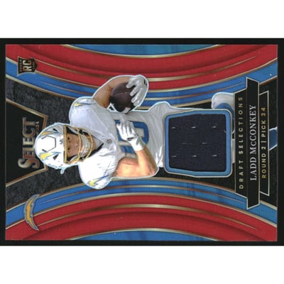 2024 Select Draft Selections Memorabilia Prizm Red #15 Ladd McConkey