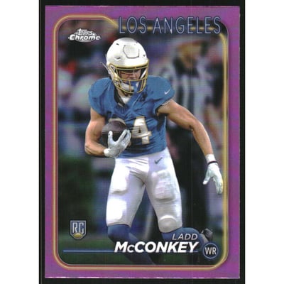 2024 Topps Chrome Pink Refractors #212 Ladd McConkey