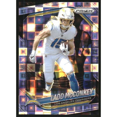 2025 Panini Prizm Prizms Pandora #18 Ladd McConkey