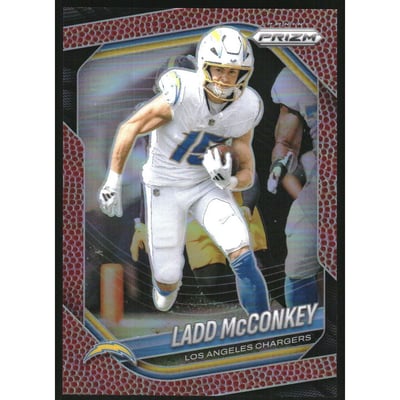 2025 Panini Prizm Prizms Pigskin #18 Ladd McConkey