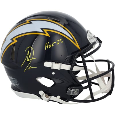 Antonio Gates Los Angeles Chargers Autographed Fanatics Authentic Riddell 2025 Alternate Speed Authentic Helmet with "HOF 25" Inscription
