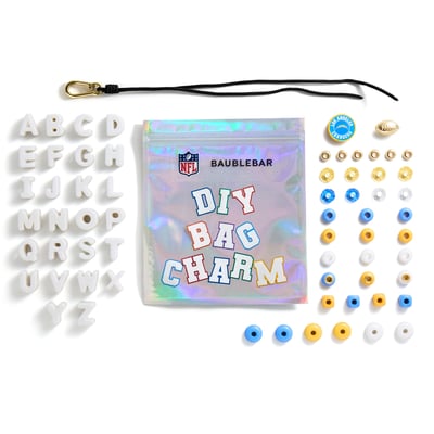 Los Angeles Chargers BaubleBar Mini Custom Bag Charm Bead Kit