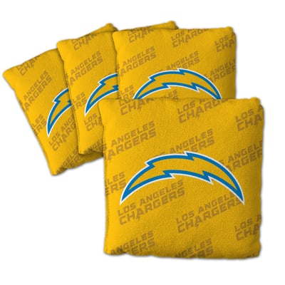 Los Angeles Chargers Fanpoint Four-Piece Cornhole Bag Set