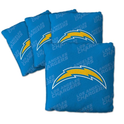 Los Angeles Chargers Fanpoint Four-Piece Cornhole Bag Set