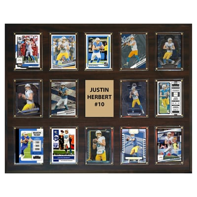 Justin Herbert Los Angeles Chargers 16" x 20" Trading Card Plaque