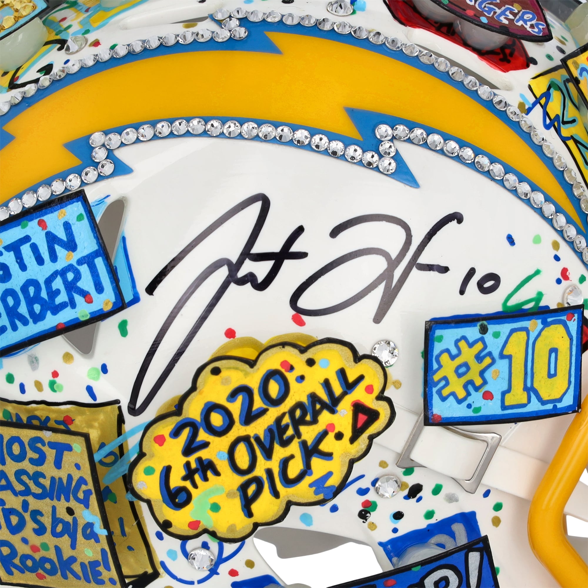 Justin Herbert Los Angeles Chargers Autographed Speed Mini Helmet