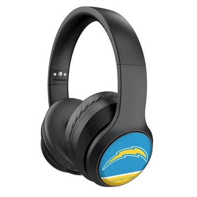 Los Angeles Chargers Keyscaper Personalized Endzone Solid Wireless Bluetooth Headphones With Case