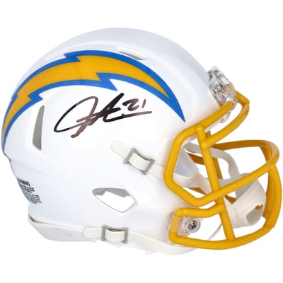 LaDainian Tomlinson Los Angeles Chargers Fanatics Authentic Autographed Riddell 2020 - Present Logo Speed Mini Helmet